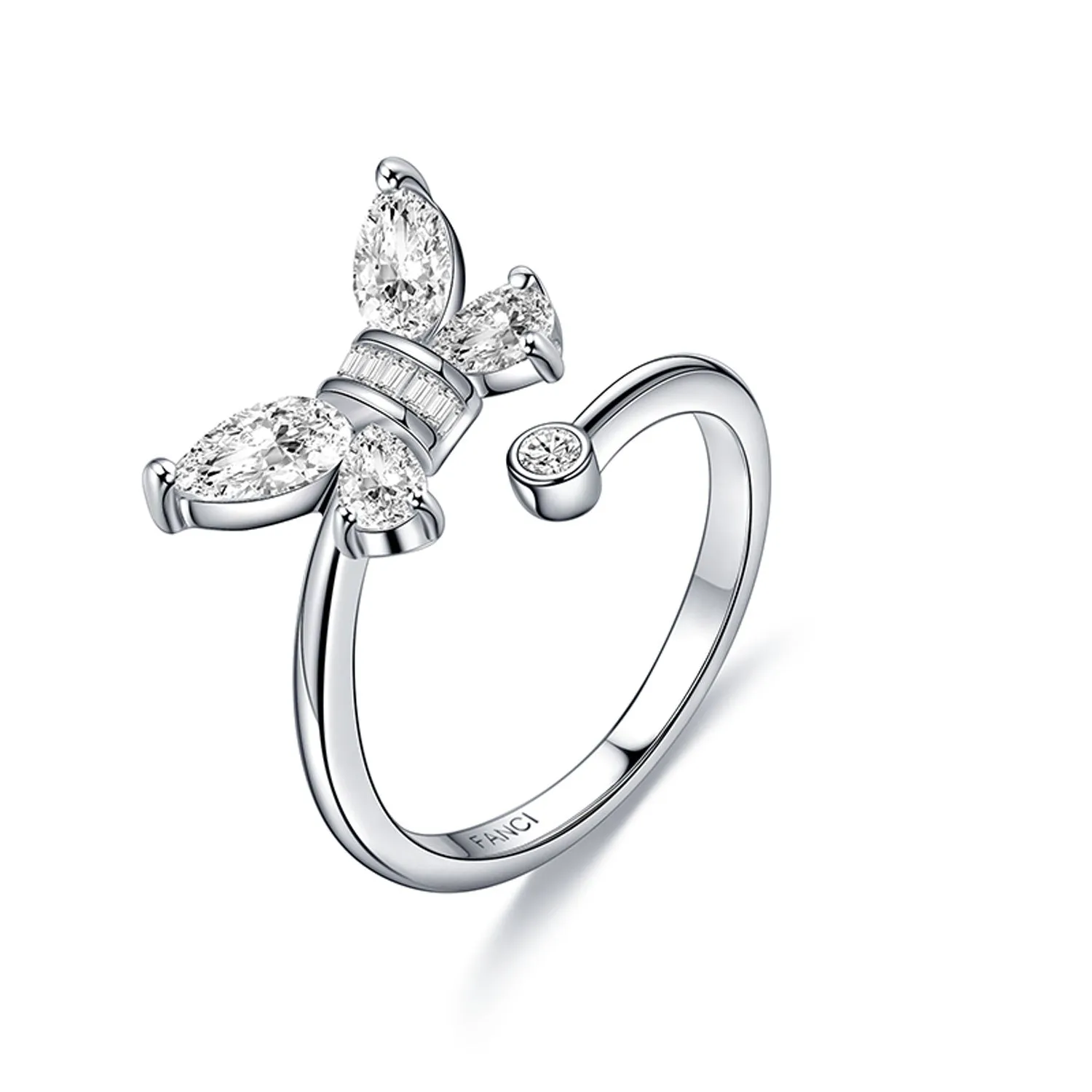 "Azura" Butterfly Statement Sterling Silver Ring